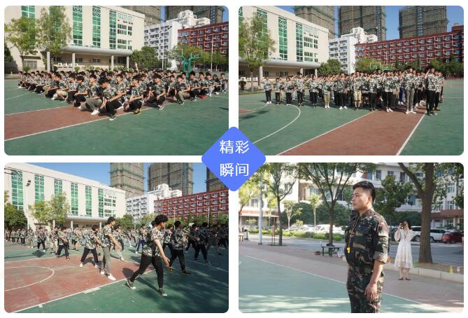 鄭州北大青鳥翔天信鴿軍訓匯演書寫迷彩青春